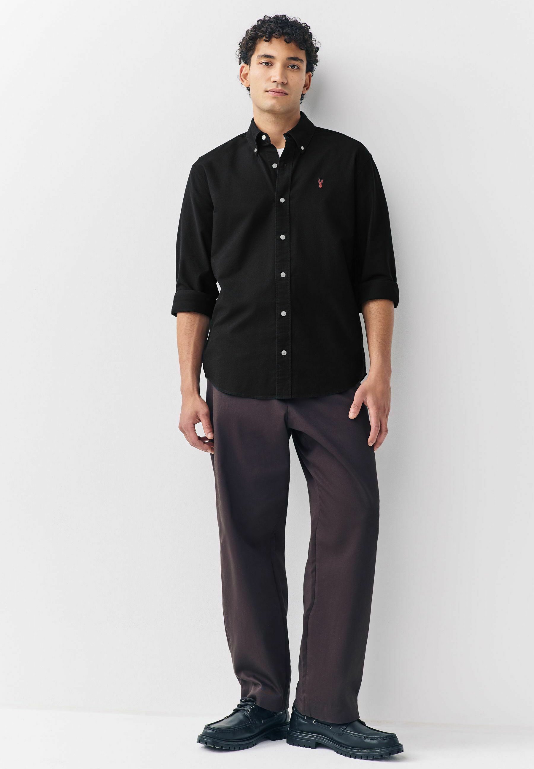 Chemise Oxford à Manches Longues NEXT Pour Garçon - Coton Élastique, Col Boutonné, Logo Brodé - 8