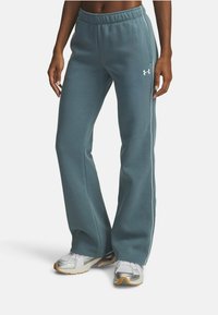 Under Armour RIVAL FLEECE PIPED - Trainingsbroek - jasper blue