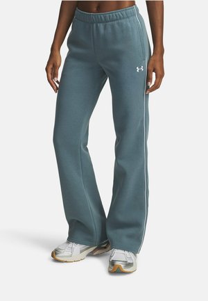 Under Armour RIVAL FLEECE PIPED - Trainingsbroek - jasper blue