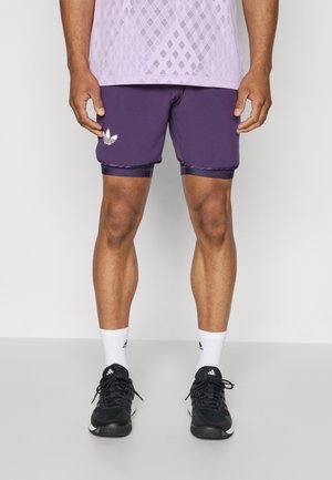 adidas Performance SHORT 2-IN-1 - Leggings - aurora plum