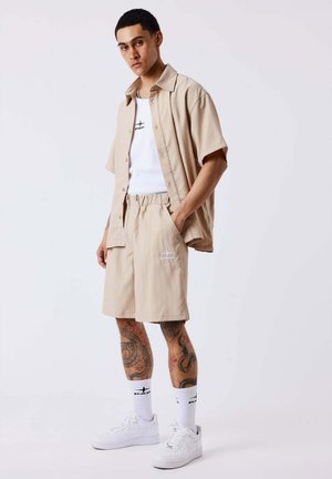 Project X Paris, SHORT À RAYURES AVEC TAILLE ÉLASTIQUÉE - Short - beige