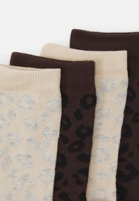 Anna Field 8 PACK - Zoknik - dark brown/beige