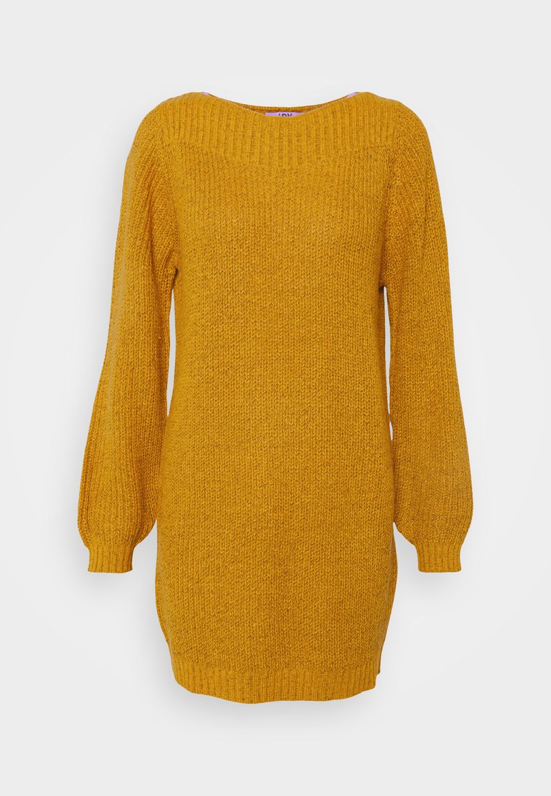JDY JDYWHITNEY MEGAN BOAT NOOS - Vestido direito - harvest gold black ply
