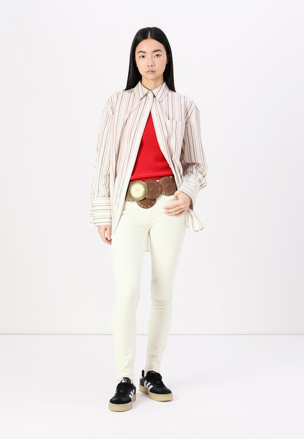 SLFDAN OVERSIZED STRIPED - Button-down blouse - birch2