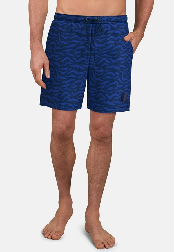 Badeshorts - blau mittel allover