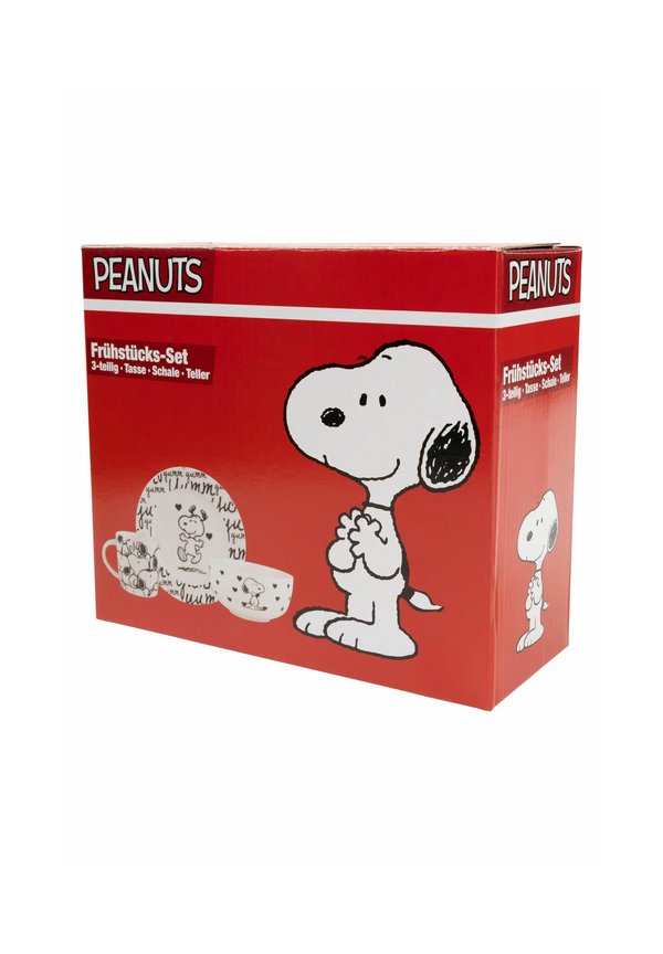 THE PEANUTS – SNOOPY SET 3 – Kinder Geschirrset – schwarz weiß