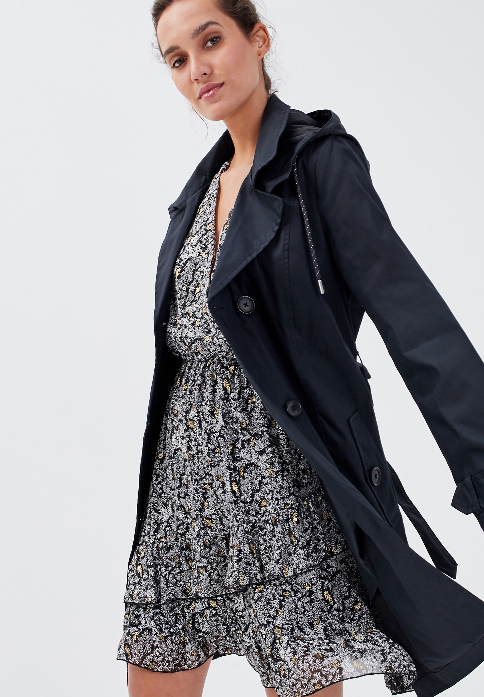 trench coat bleu marine