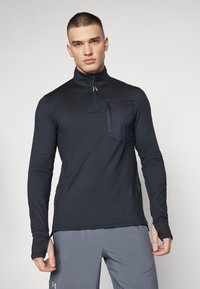 Under Armour TRAIL RUN 1/4 ZIP - Ilgarankovis viršutinės dalies drabužis - black/reflective