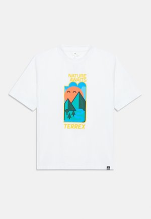adidas Terrex, TEE UNISEX - T-shirts print - white