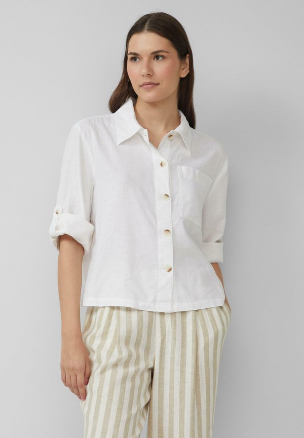 Hemdbluse - weiß