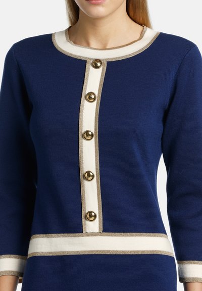 Luisa Spagnoli MAURIZIA - Sarafanas - blu colore panna oro chiaro