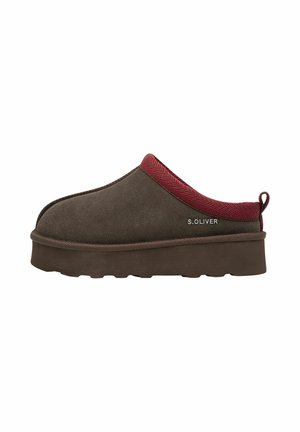 Slippers - dark brown