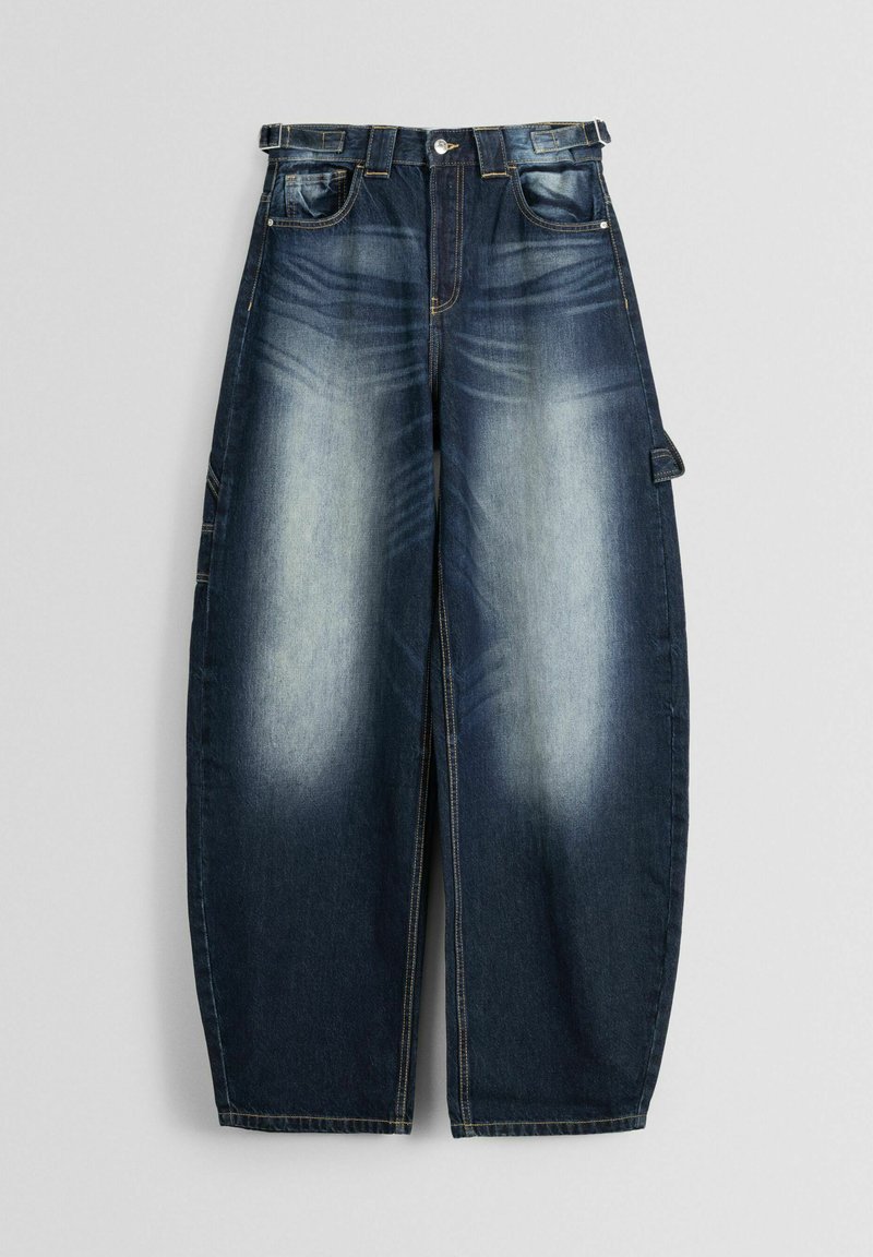 Bershka Relaxed fit jeans koningsblauw