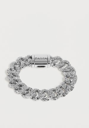 HAMMERED CUBAN BRACELET - Bracciale - white