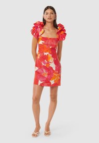 Forever New MACKENZIE RUFFLE SLEEVE MINI - Koktélruha / Partiruha - parker floral