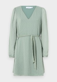VIMALIANA V NECK BELT DRESS - Vestito casual - green milieu
