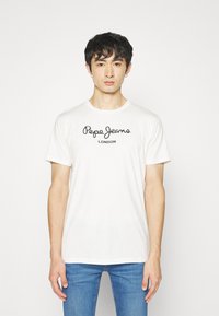 Pepe Jeans EGGO - Triko s potiskem - off white
