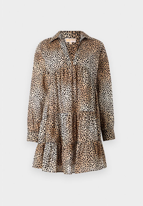 TIERED MINI DRESS - Day dress - bone3