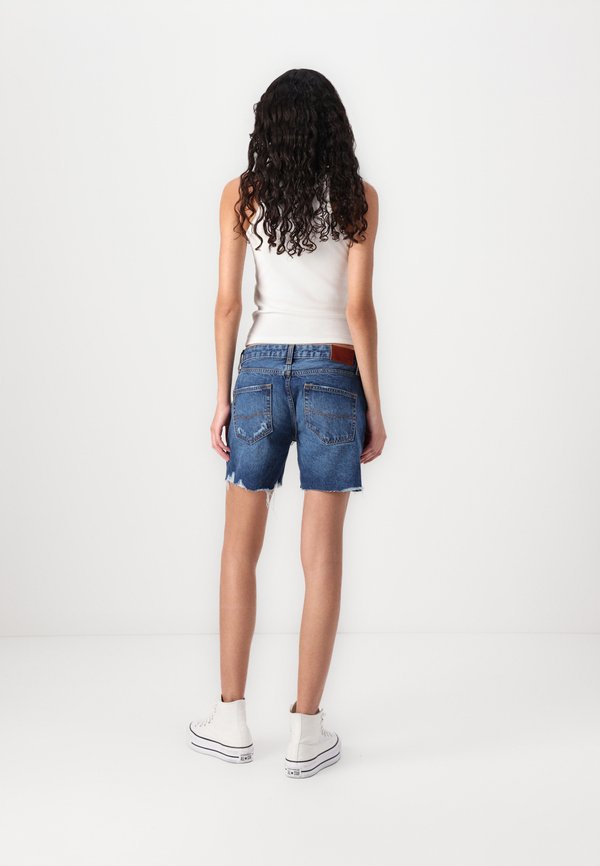 DISTRESSED - Denim shorts - denim4