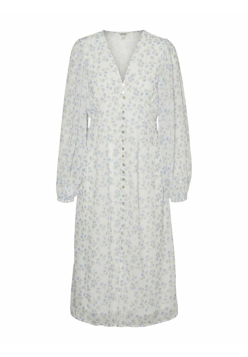 Vero Moda AMALIA MIDI - Day dress - snow white/white - Zalando