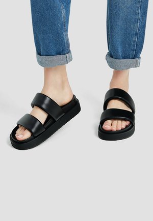 Pantolette flach - black
