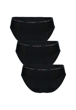 SLIP MESTRUALI FLUSSO ABBONDANYE - 3 PACK - Slip - nero