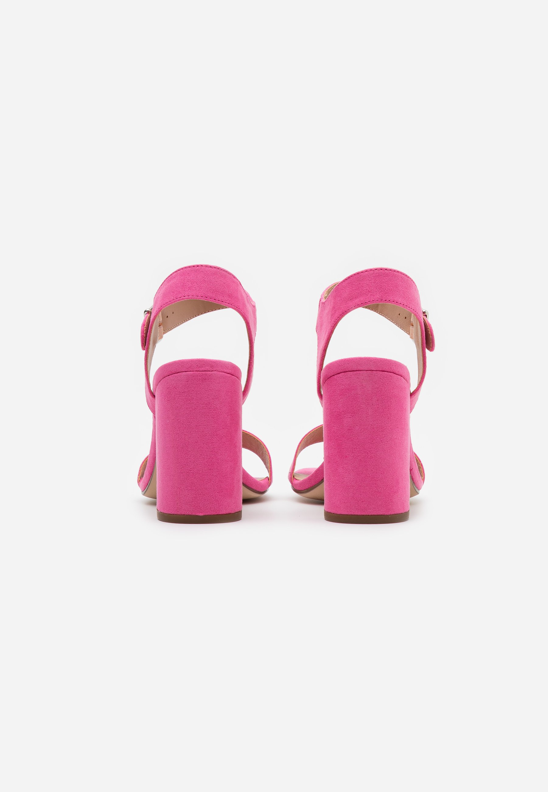 bright pink heeled sandals