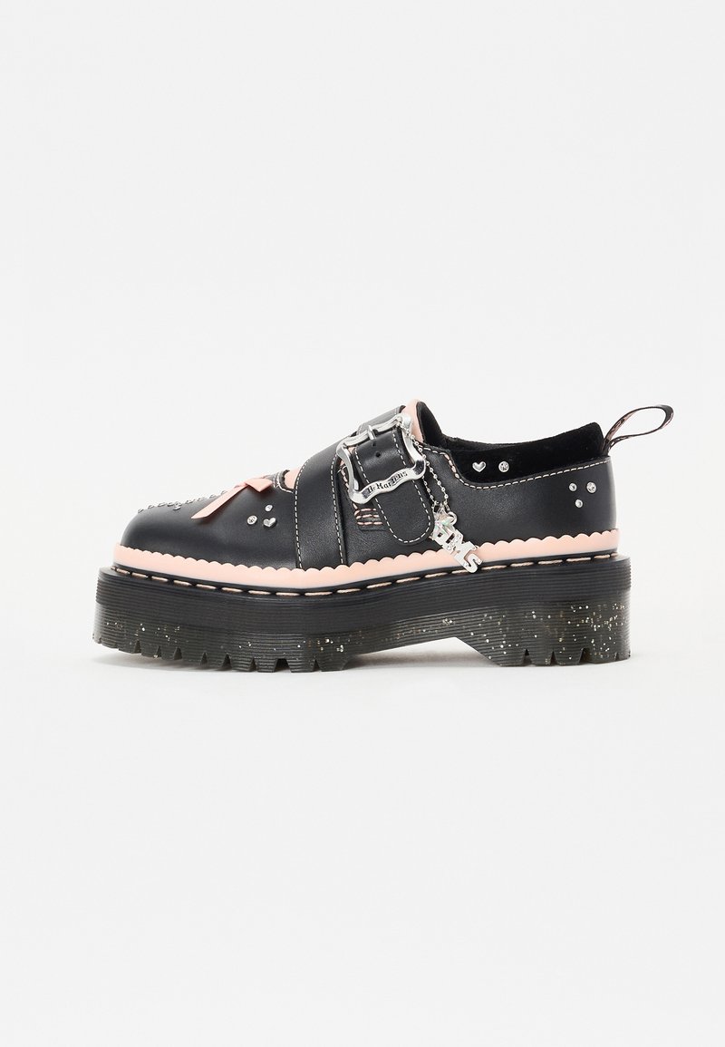Dr. Martens KEMSLEY - Slippers - black/powder pink