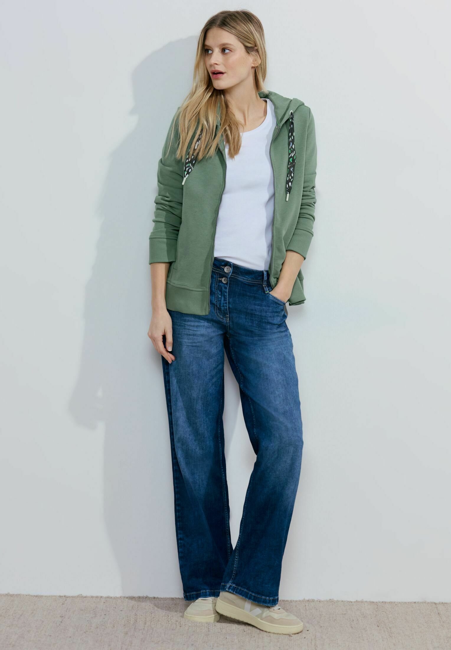 Cecil Femme Sweat à Capuche à Motifs In Noir, Gr: XXL