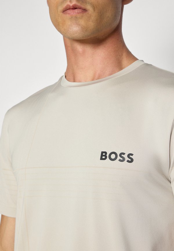 TEE CHECK  - Print T-shirt - light beige4