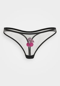 PERRI THONG - String - black/fuchsia