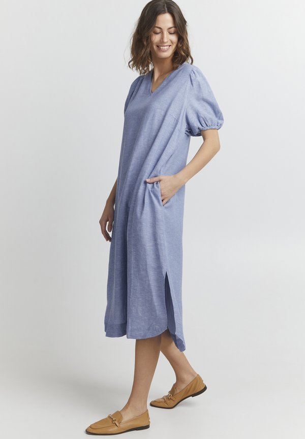 FRLINEN - Day dress - marina melange2