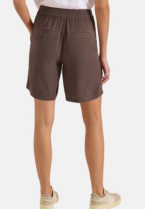 Cecil, HIGH WAIST WIDE LEG SHORTS MIT STRUKTUR - Short - urban taupe