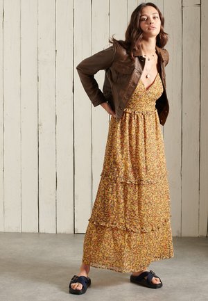 MARGAUX - Robe longue - autumn ditsy gold