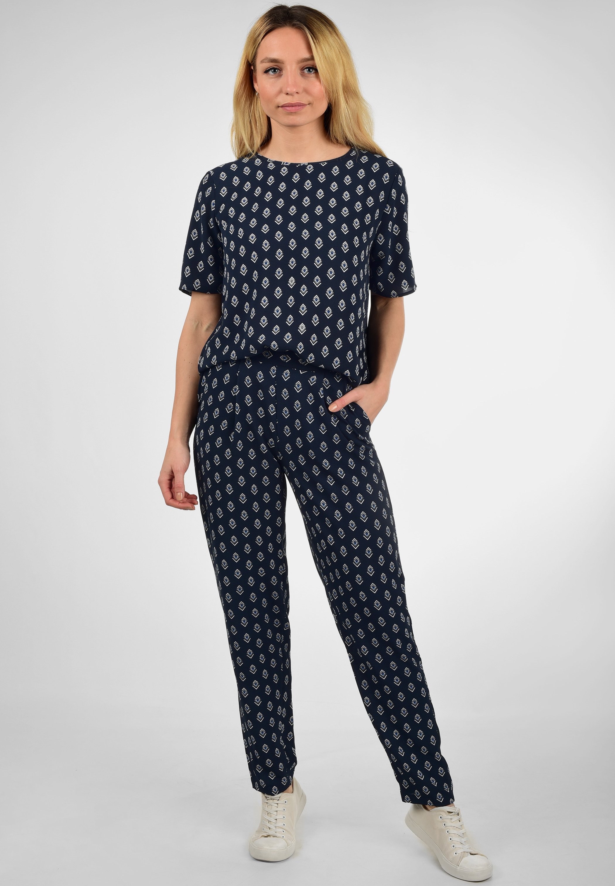 JDY BLUSE CRYSTAL - T-shirt con stampa - blue/blu - Zalando.it