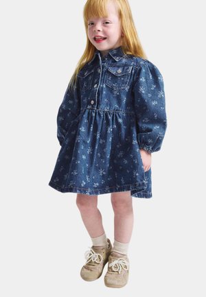 Marks & Spencer, DENIM FLORAL DRESS (2-10 YRS).. - Denim dress - denim