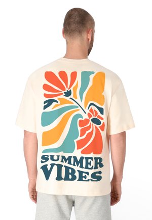 SUMMER VIBES  - T-Shirt print - beige