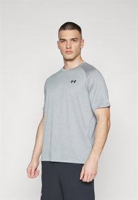 Under Armour TECH 2.0 - Sports T-shirt - steel light heather/black