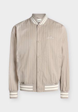 Les Deux, VARSITY TECH PINSTRIPE JACKET - Blouson Bomber - light sand