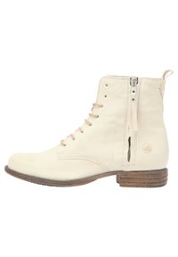 DreiMaster Botines con cordones - wollweiss