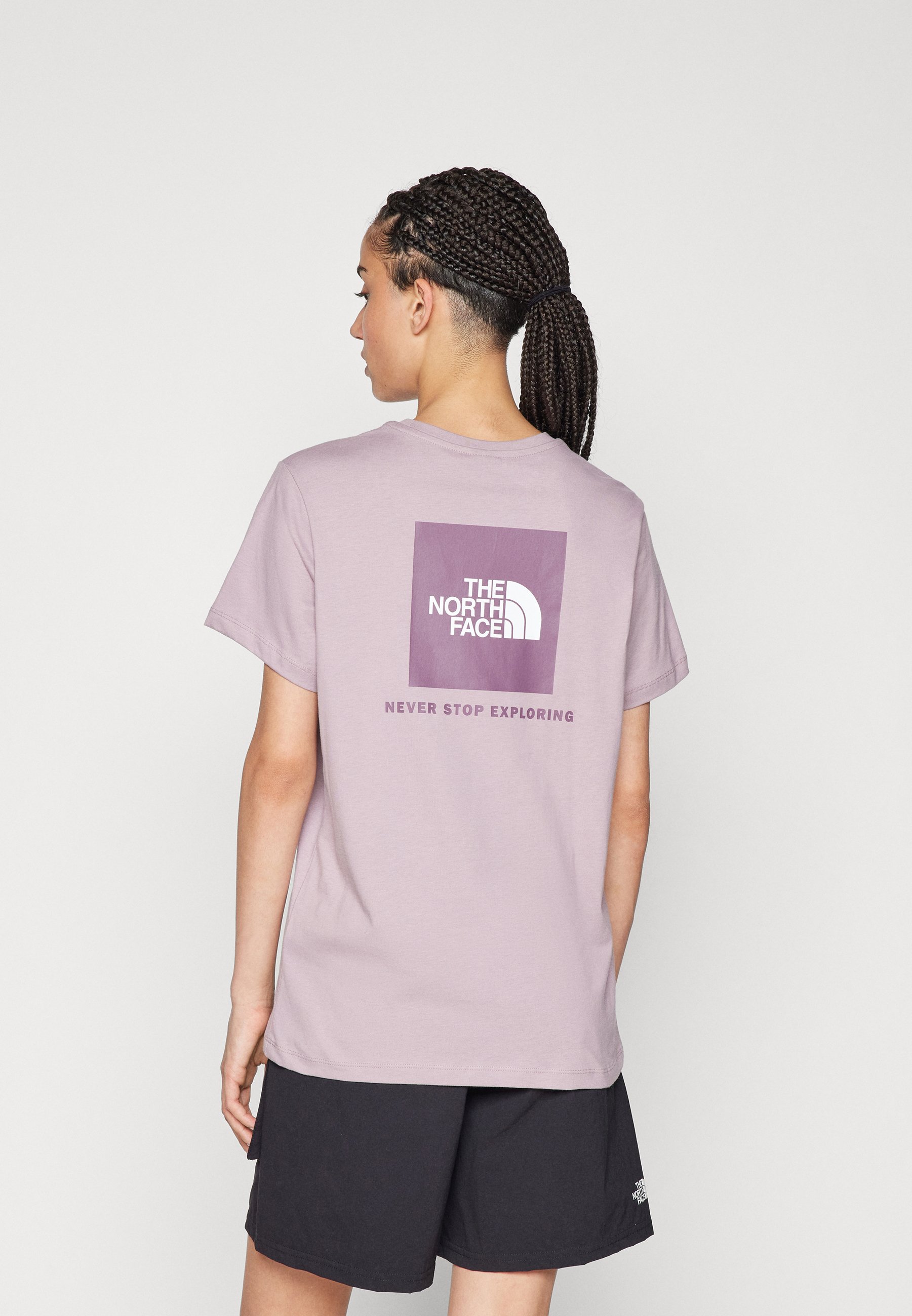 The North Face BOX RELAXED TEE - Print T-shirt - purple