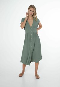 Protest PRTSAMBU - Abito a camicia - glass bottlegreen