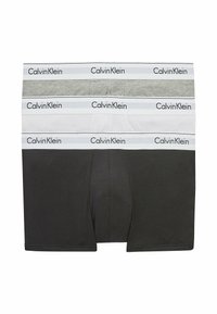 Calvin Klein Underwear TRUNK 3 PACK MODERN COTTON STRETCH - Boxer brief - black/white/grey heather