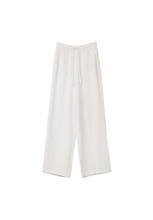 Stradivarius FLOWING RUSTIC - Trousers - off white