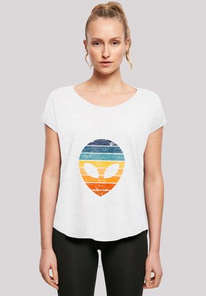 Print T-shirt - weiß
