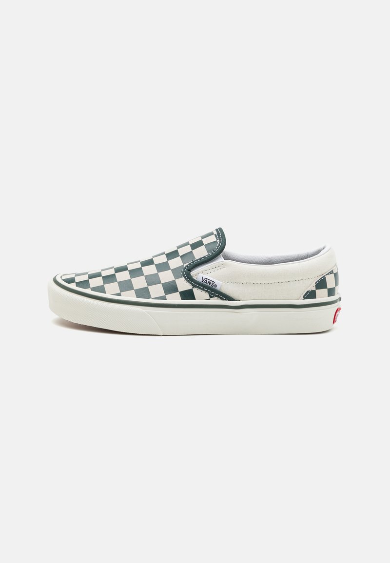 Vans CLASSIC SLIP-ON UNISEX - Belebújós cipők - green/true white