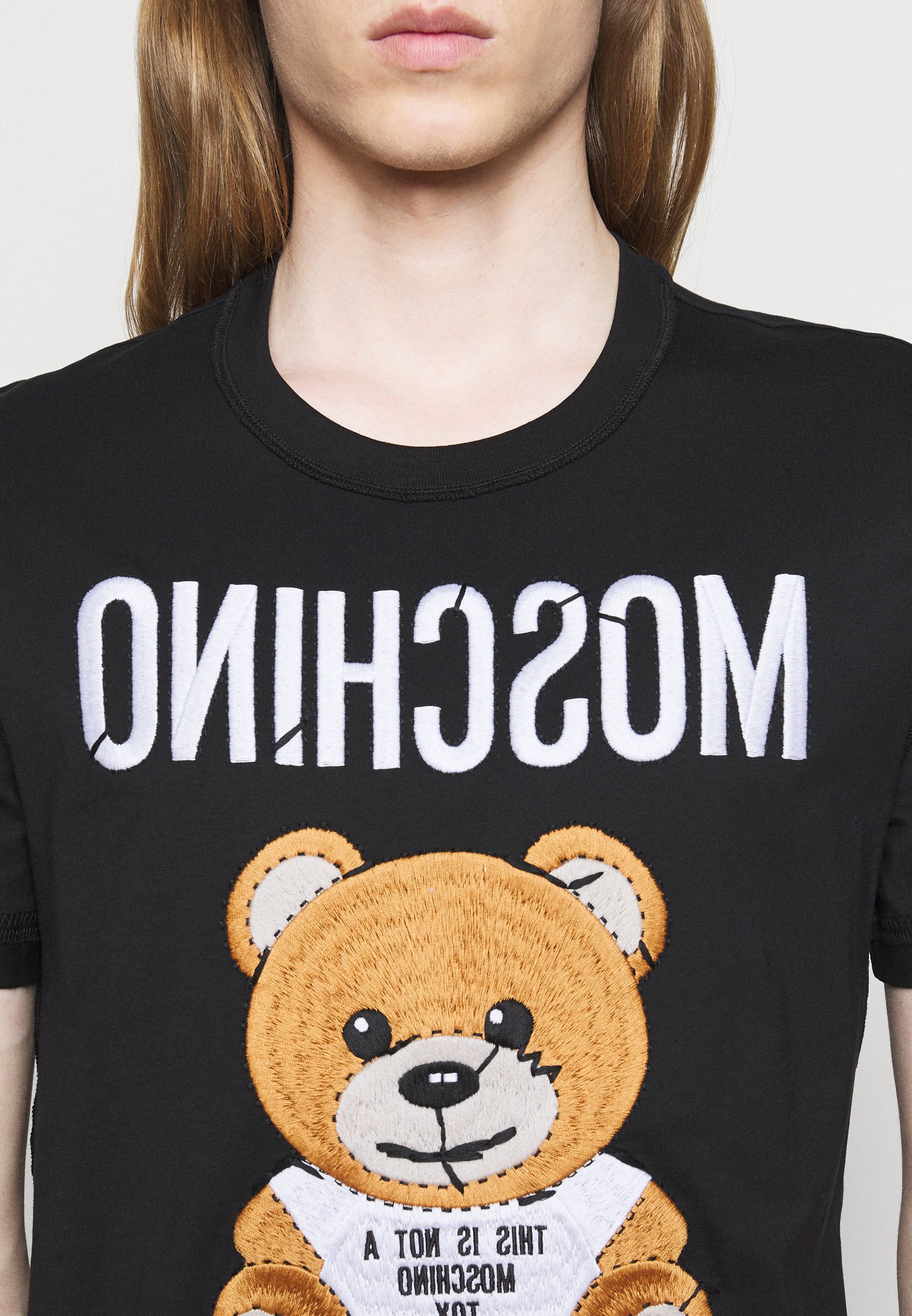 MOSCHINO Print T-shirt - black - Zalando.co.uk