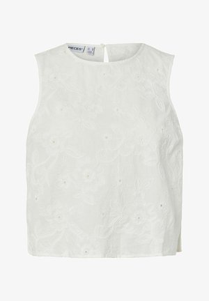 Pieces, TOP PCGINGER - Blouse - cloud dancer