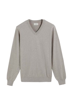 V NECK - Jersey de punto - beige