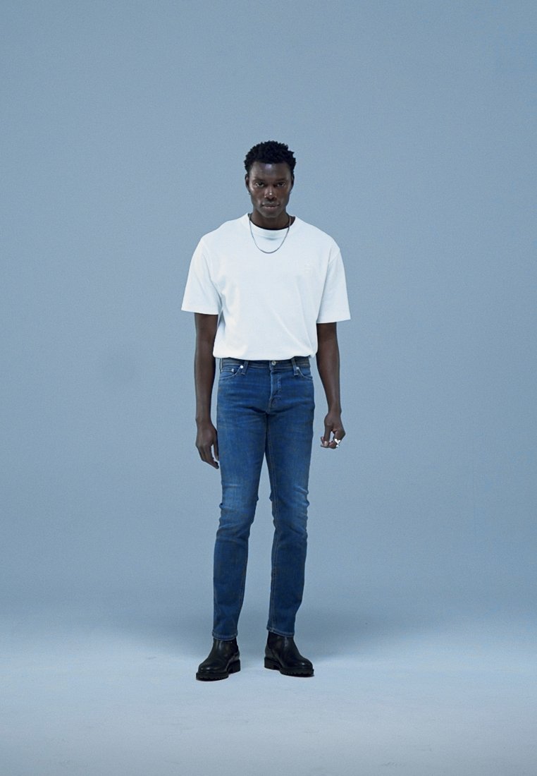 Jack & Jones JJIGLENN JJORIGINAL - Jeansy Slim Fit/niebieski